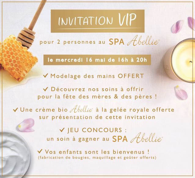 invitation vip - SPA Abellie