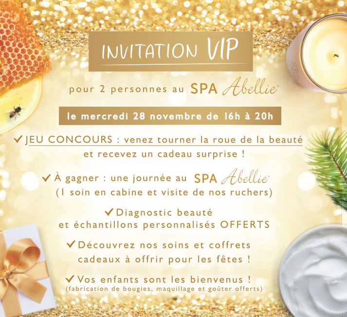 invitation VIP - SPA Abellie
